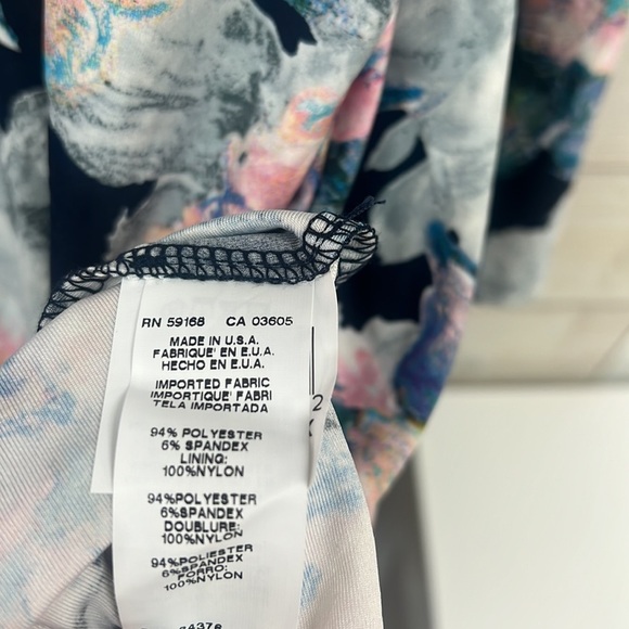 NWT Karen Kane multicolor floral long sleeve A line dress size 3X - Picture 5 of 10